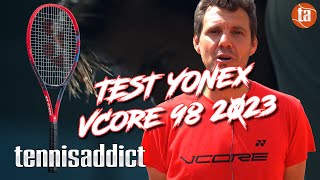 YONEX VCore 98 v7  le test avec PaulHenri Mathieu [upl. by Candie]