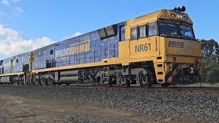 2PM5 PN up quotLinfox Express 1quot NR61 NR68 Perth to Melbourne 1720 311024 Nerrin Nerrin VIC [upl. by Halac359]