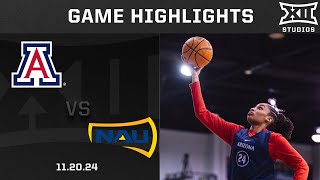 Arizona vs Northern Arizona Game Highlights  202425 Big 12 Womens Basketball [upl. by Mckeon]