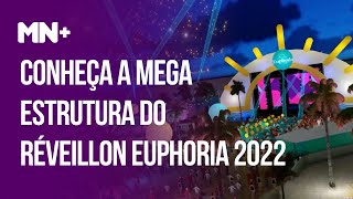 Conheça a mega estrutura do Réveillon Euphoria 2022 [upl. by Ferriter825]