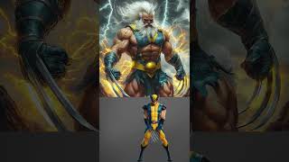 SUPERHEROES But ZEUS🧔🔱🌩️ marvel avengersbut zeus wolverine ironman daredevil captainamerica [upl. by Reffineg]