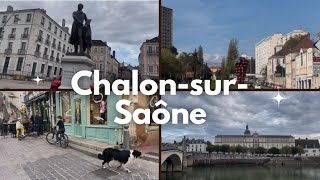 【ChalonsurSaône Bourgogne】シャロンシュルソーヌ街歩きしながらフランス生活のことについておしゃべり🌷 [upl. by Ayouqat]