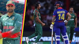 T20 World Cup 2024  Tanzim Mustafizur take Bangladesh into Super 8  BANvsNEP Highlights [upl. by Coh]