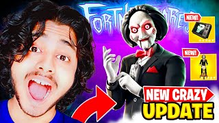 🔴LIVE New FORTNITEMARES Update Fortnite x Jigsaw Billy Skin Mythic amp More [upl. by Kcirnek46]