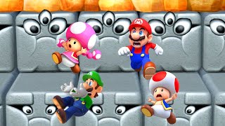 Mario Party 10  Brothers Minigames  Mario vs Toadette vs Toad vs Luigi [upl. by Embry]