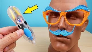 Новая Прозрачная 3Д Ручка 3Doodler Start Познаватель с бровями alex boyko [upl. by Eitak]