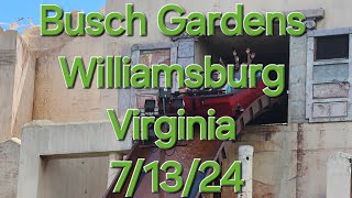 Busch Gardens Walk  Williamsburg Virginia  71324 [upl. by Hege]