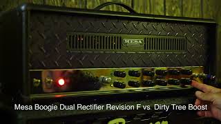 Mesa Boogie Rev F vs Pepers Dirty Tree Boost [upl. by Letsirhc]