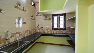 Non Modular Kitchen Design in 2BHK House  816 Size Kitchen  Granite Tabletop with Wall Shelves [upl. by Egerton51]