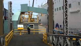 Entering Stenaline Ferry at Fishguard Port South Wales [upl. by Maidel]