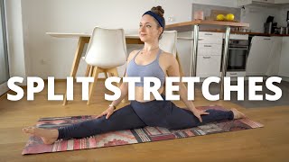 5 MIN SPLIT STRETCHES  A Quick Stretch For Forward Splits amp Flexibility [upl. by Sitsuj]