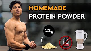 Homemade Protein Powder for Muscle Building  Cheap and Easy Recipe [upl. by Adnih]