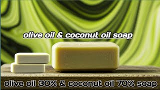 Cold Process Soap making  30 Olive Oil amp 70 Coconut Oil Soap Recipe [upl. by Nohsid117]