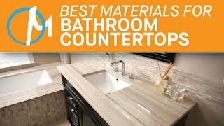 The Best Materials Bathroom Countertops  Marblecom [upl. by Cita]