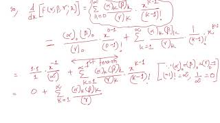 Hypergeometric function differentiation of hypergeometric function Lecture 3 [upl. by Loralee]