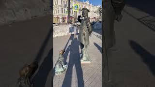 Omsk  city of unique sculptures The first one  Policeman [upl. by Reham889]