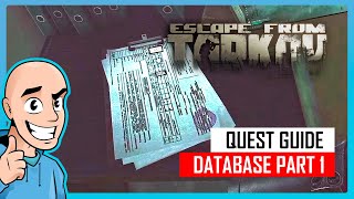 Database Part 1 Quest Guide Interchange Map  Teaching My Son 58  Escape from Tarkov PVE [upl. by Nannerb]