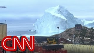 Massive iceberg threatens tiny village [upl. by Akcemat]