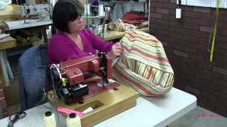 Sailrite LS1 Sewing Sunbrella Cushion Covers [upl. by Asserat]