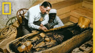 The Excavation of Tutankhamun’s Mummy  King Tut in Color [upl. by Nereil114]