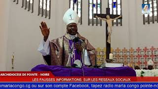 MISE EN GARDE DE MGR BIENVENU MANAMIKA DES FAUSSES INFORMATIONS DES RÉSEAUX SOCIAUX [upl. by Baylor]