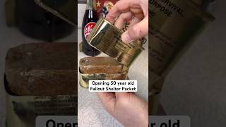 Opening 50 year old Fallout Shelter Food Packet [upl. by Weitman]