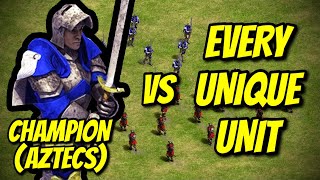 CHAMPION Aztecs vs EVERY UNIQUE UNIT  AoE II Definitive Edition [upl. by Jammin]