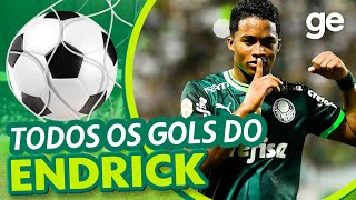 TODOS OS GOLS DO ENDRICK NO BRASILEIRÃO  LISTAS  geglobo [upl. by Tana374]