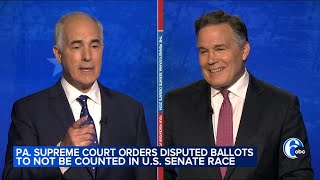 Pennsylvania Supreme Court orders counties not to count disputed ballots in US Senate race [upl. by Roberto149]