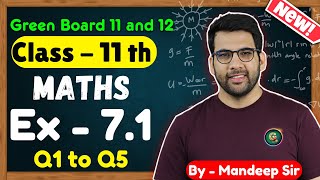 Class  11 Ex 71 Q1 to Q5 Binomial Theorem Maths  CBSE NCERT  Green Board [upl. by Ardnasil]