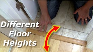 How To Transition Different TileWood Floor Heights [upl. by Sephira]