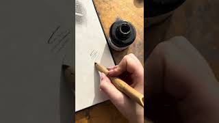 Unique drawing tool Bamboo Reed pens [upl. by Ailadi]