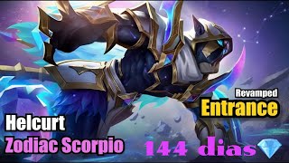 How much helcurt zodiac scorpio skin only 144 dias with 537 COA ☕ [upl. by Ellehcar]