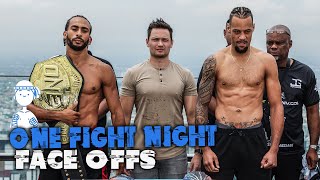 ONE Fight Night 25 ceremonial weighins and face offs  Nicolas vs Eersel [upl. by Ender896]