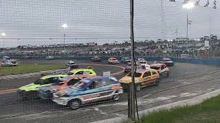 lochgelly Raceway  U Pull It 1300 stock cars heat 1 [upl. by Llekcor502]