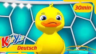 5 kleine Entchen  Kii Yii  Kinderlieder und Cartoons [upl. by Rajewski]