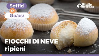 FIOCCHI DI NEVE  NUVOLE RIPIENE DOLCI NAPOLETANI  Ricetta originale [upl. by Divan568]