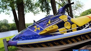 AMR Racing Jet Ski Graphics Wrap Kit Installation  Yamaha Waveraider [upl. by Aliahs146]