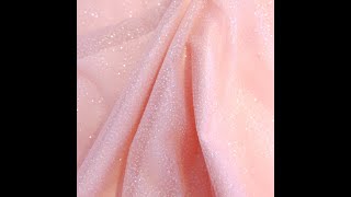 Light Blush Glitter Net Fabric [upl. by Hamer695]