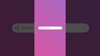 Search Bar With Animated Custom Placeholder Shorts [upl. by Blinni1]