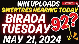 SWERTRES HEARING TODAY BIRADA TUESDAY MAY 21 2024 [upl. by Ridinger]