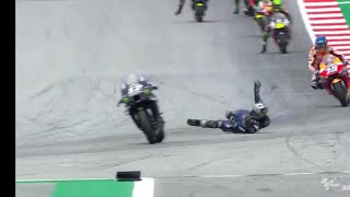 Moto GP Vinales Crash Styria Gp 2020 [upl. by Fechter]