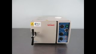 Tuttnauer Autoclave Valueklave 1730 For Sale [upl. by Ahsiad]