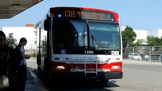 TTC Bus 82  TTC 2008 Orion VII NG HEV 1266 New Livery on 131E Nugget Express [upl. by Dera]