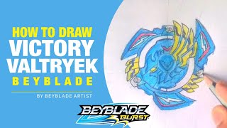 HOW TO DRAW VICTORY VALTRYEK BEYBLADE 🤩 STEP BY STEP 😱😱 🔥🔥  TUTORIAL [upl. by Hermina]