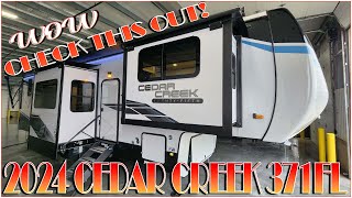 2024 Cedar Creek 371FL Front Living Room Fifth Wheel by Forestriver at Couchs RV Nation a RV Review [upl. by Kylstra]