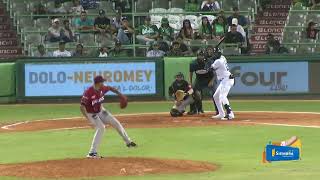 Pa’ la calle 💥 Así fue el HOMERUN de Micker Adolfo en el noveno de las Estrellas 🐘🔥 [upl. by Ellevehc]