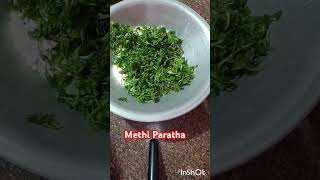 Methi Paratha recipe 😋trending video methiparatha winterrecipe youtube sorts viralvideo [upl. by Hoffer]