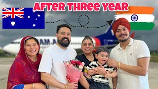 3 Saal Baad 🇦🇺 Mama Ji Nu Dekh Ke Sare Hoye Khush 😍  Harman khosa [upl. by Ecirtam568]