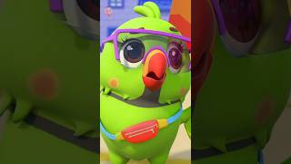 Main Tota Hare Rang Ka Kids Poem मैं तोता Hindi Cartoon viral trending birds kindergarten fun [upl. by Laamak]